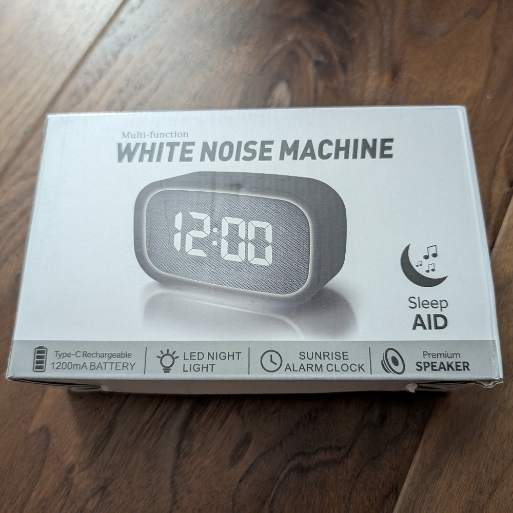 White Noise Machine Clock